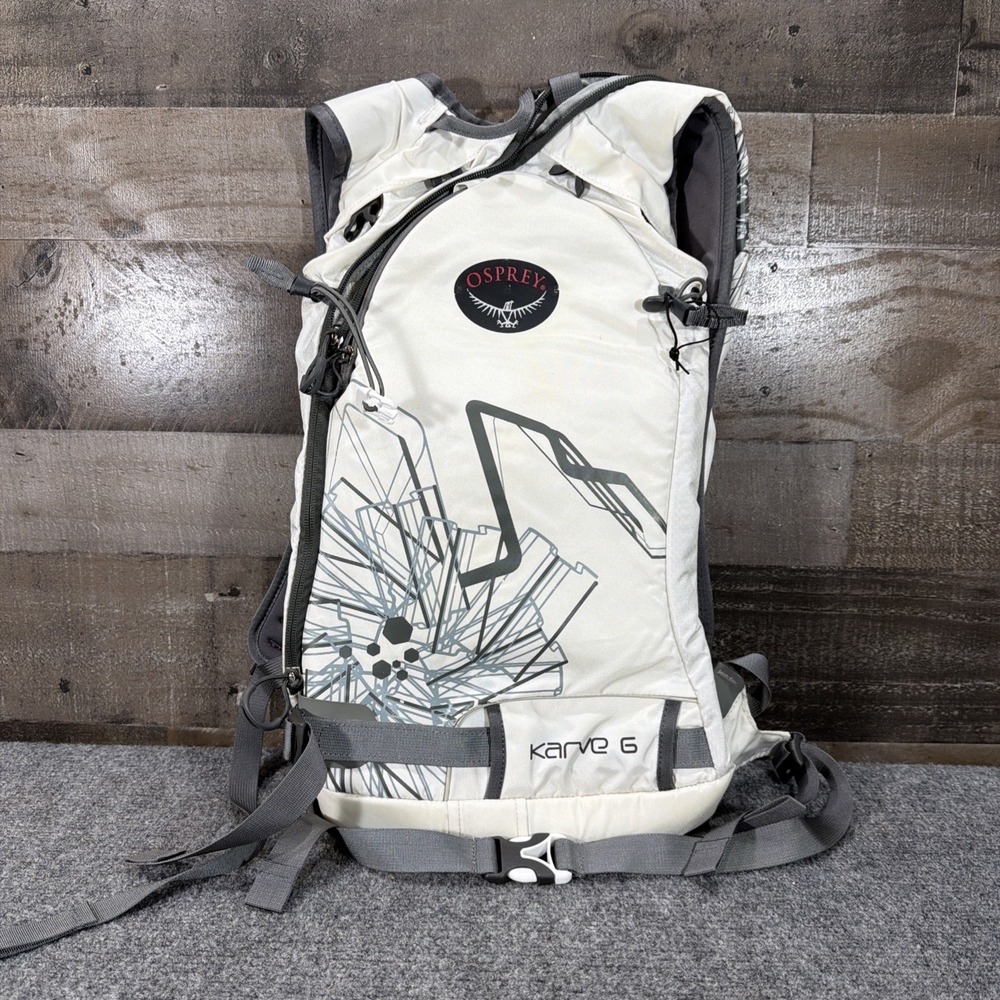 Osprey Karve 6 Backpack H2O Gray & White Sports Hiking